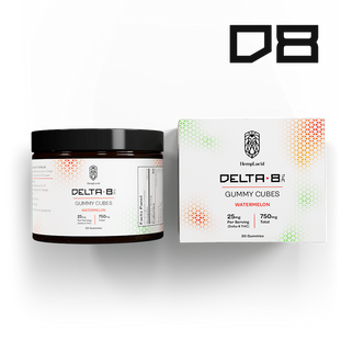 Delta 8 THC Gummy Cubes - Watermelon