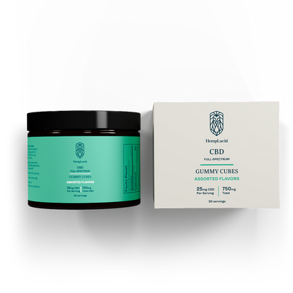 Full-Spectrum CBD Edibles - Gummy Cubes