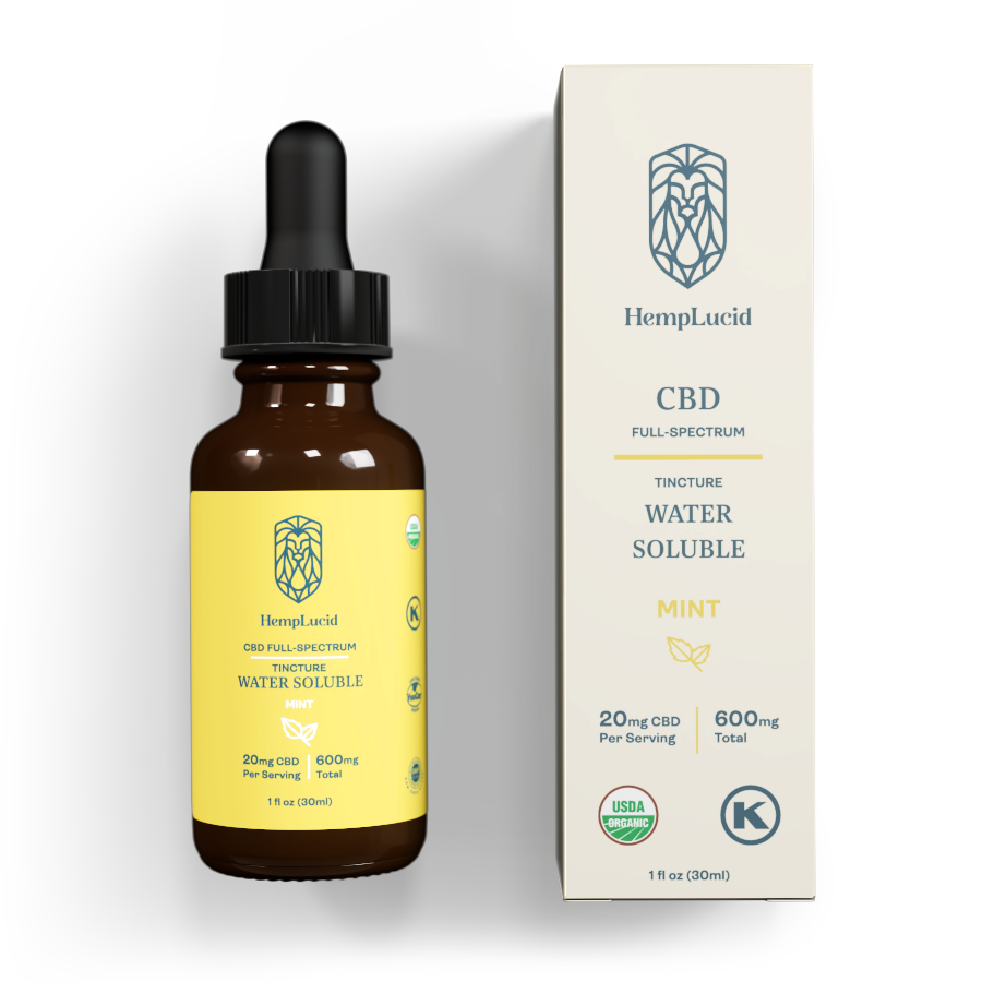 Organic Full-Spectrum Water Soluble CBD - Mint Flavor