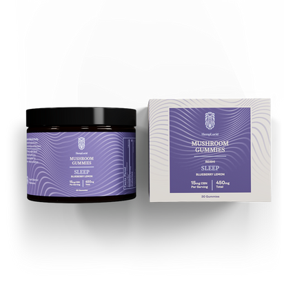 Sleep Mushroom + CBN Gummies - Blueberry Lemon