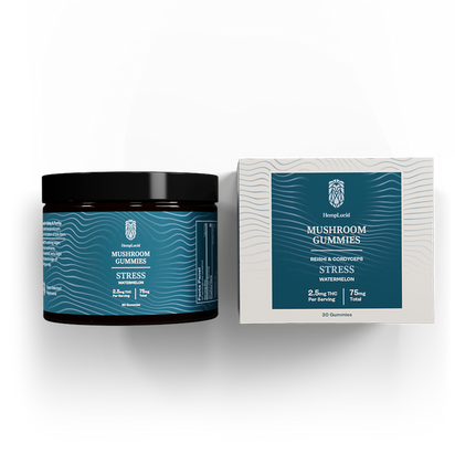 Stress Mushroom + THC Gummies - Watermelon