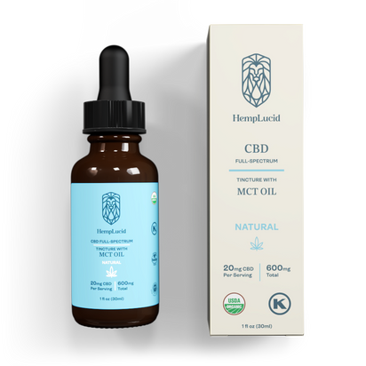 Organic Full-Spectrum CBD in MCT Oil - Natural Flavor