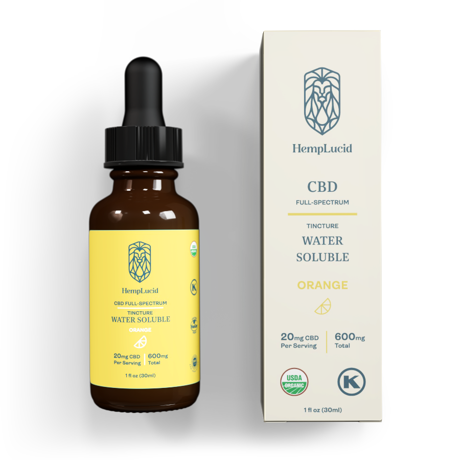 Organic Full-Spectrum Water Soluble CBD - Orange Flavor