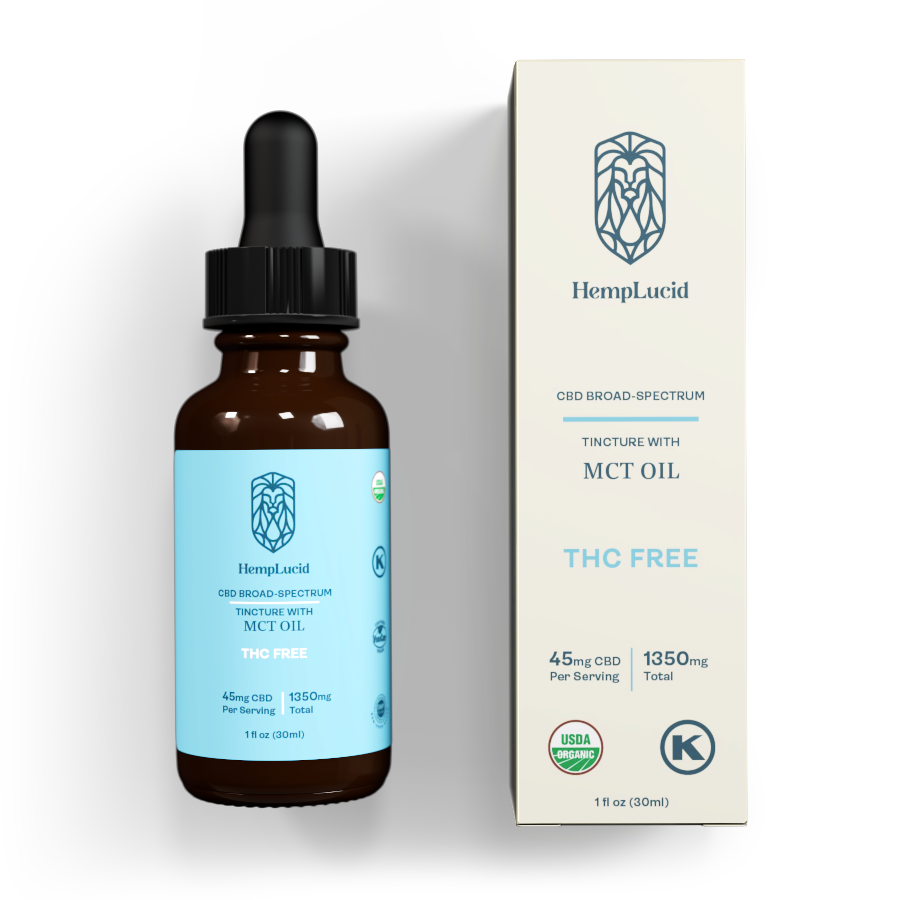 1350 Organic THC-Free CBD in MCT Oil | 45mg CBD per serving