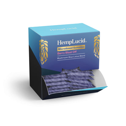 Display Box | Microdosed TRIPS Gummies - Blue Lotus + Nootropic Mushroom Blend