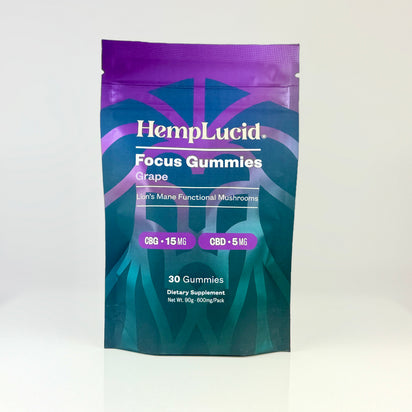 Focus Mushroom + CBG Gummies - Grape