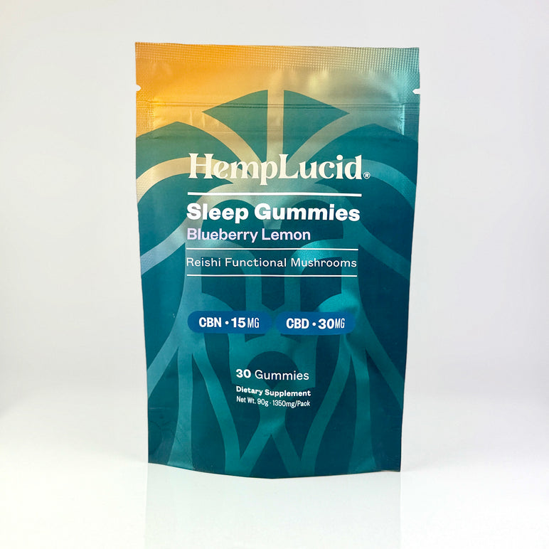 Sleep Mushroom + CBN Gummies - Blueberry Lemon