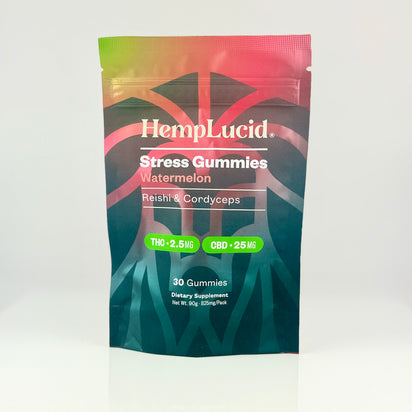 Stress Mushroom + THC Gummies - Watermelon