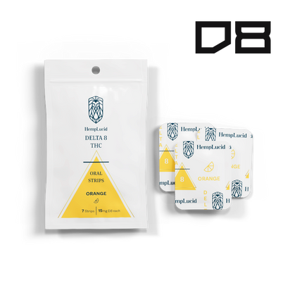 Delta 8 THC Oral Strips - Orange